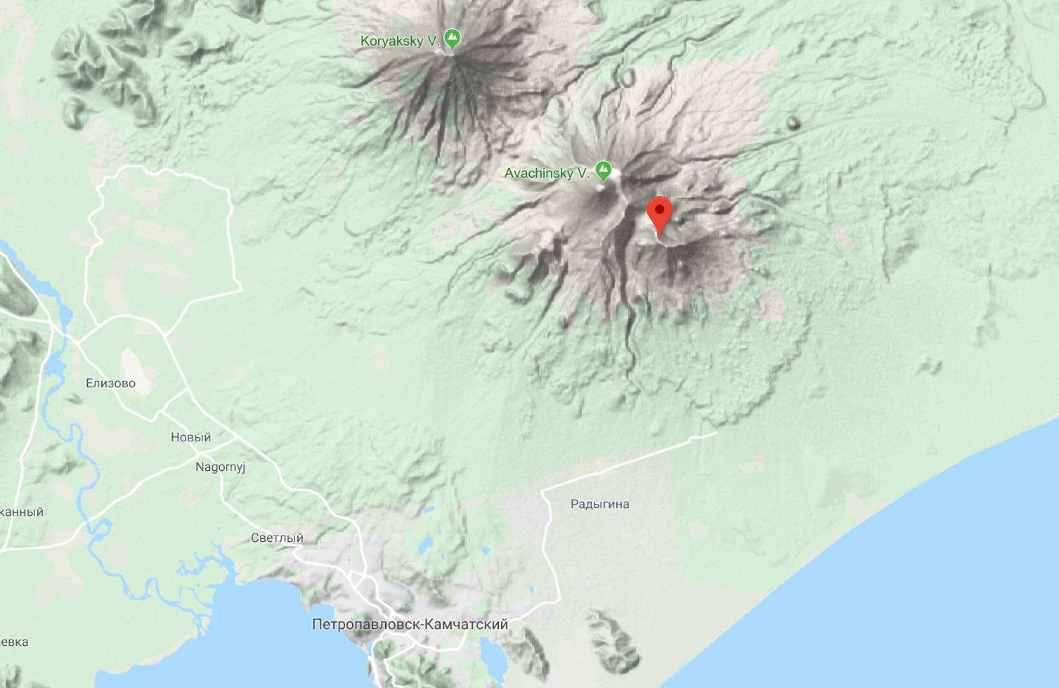 Прогноз погоды вулкан вулкан  Козельский вершина Камчатка 